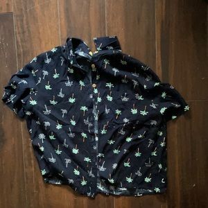 Hawaiian vibe button up